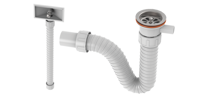 Sifon 1/1 sudopere ISAFLEX sa prelivom 2204